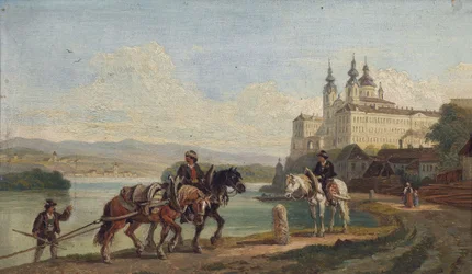 Blick auf Melk/Donau